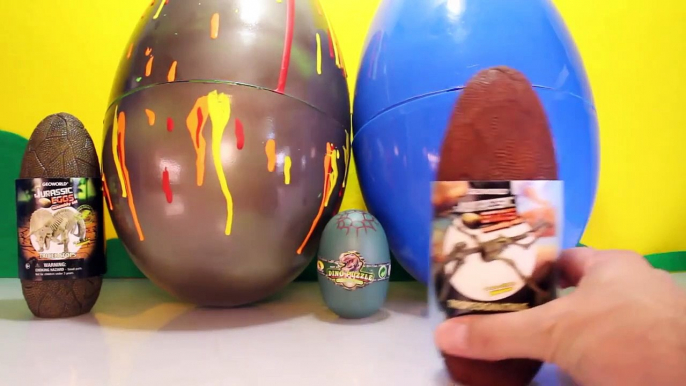 Giant DINOSAUR EGGS Surprise Toy Dinosaurs Jurassic World Toys, Volcano Egg, Dino Dig Videos-2