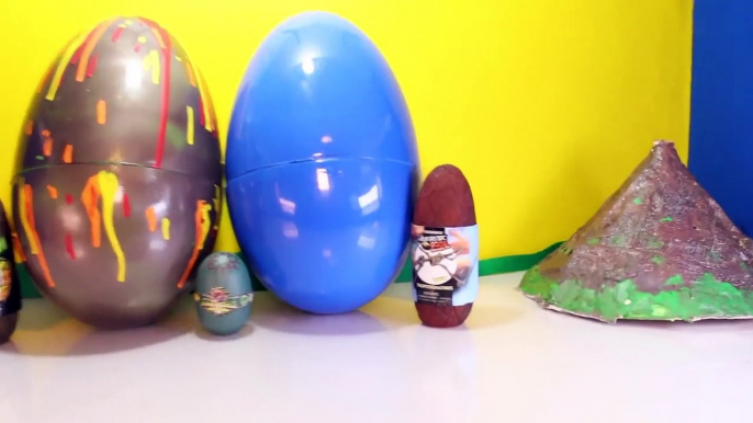 Giant DINOSAUR EGGS Surprise Toy Dinosaurs Jurassic World Toys, Volcano Egg, Dino Dig Videos-2HA_ZKLi