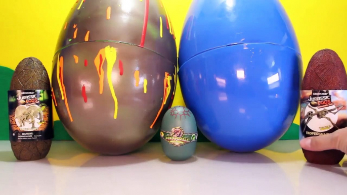 Giant DINOSAUR EGGS Surprise Toy Dinosaurs Jurassic World Toys, Volcano Egg, Dino Dig Videos-2HA_Z