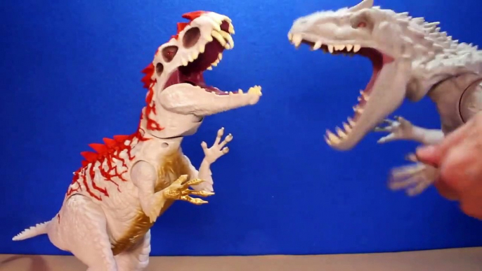 Jurassic World INDOMINUS REX Toy Dinosaurs Hybrid Rampage & Armor I-REX Dinosaur Toys Review-D8