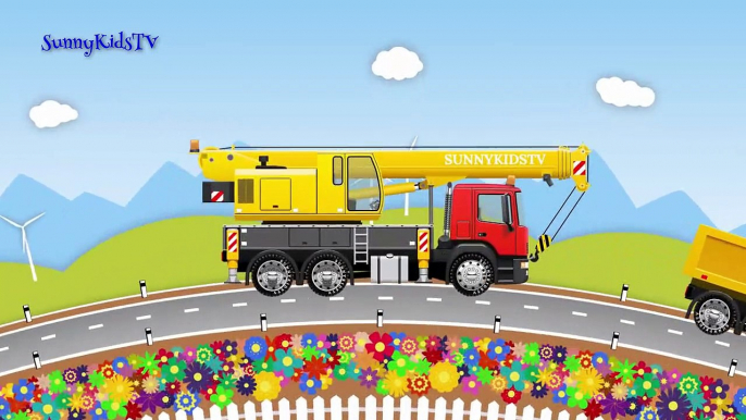 Trucks for kids. Crane Truck. Surprise Eggs. Learn Sweets, Candies. Video for children.-muvrM88