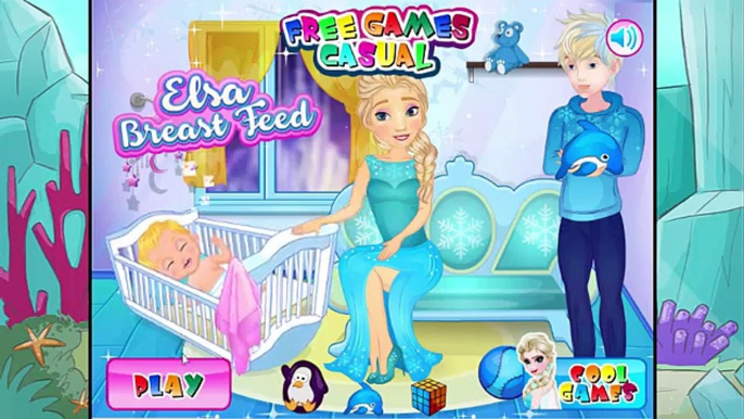 Elsa Breast Feed - Frozen Elsa Baby Feeding Game for Girls