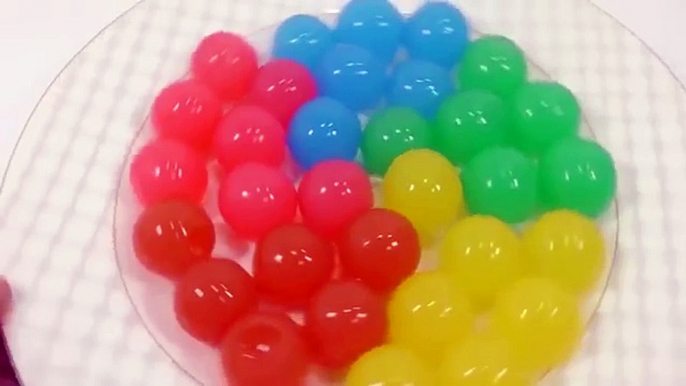 DIY How to Make Orbeez Balls Skewered Gummy Pudding Learn Colors Numbers Counting Icecream Slim