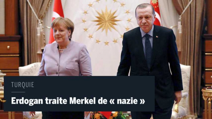 Le président turc Erdogan reproche des "pratiques nazies" à Angela Merkel