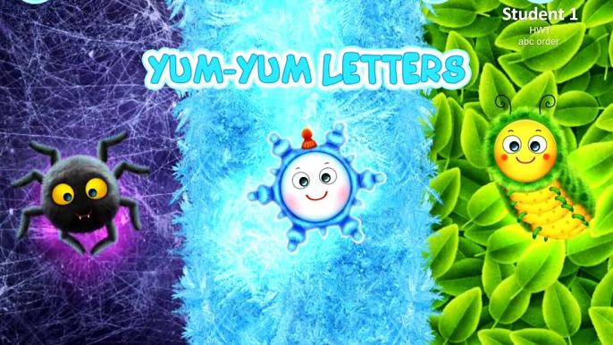 YumLetters, Draw A to Z ALphabet with Spider, Best iPhone iPad Apps Demo