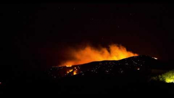 Sawmill Fire Spreads Overnight Above Green Valley, Arizona