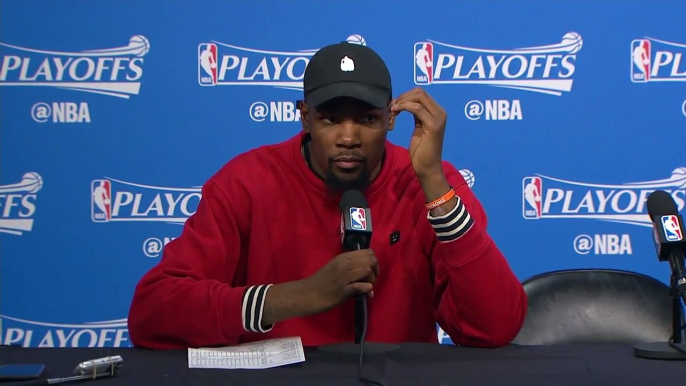 Kevin Durant Postgame Interview   Warriors vs Blazers   Game 4   April 24, 2017   2017 NBA Playoffs