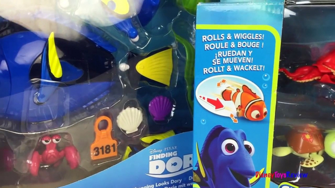 DISNEY PIXAR FINDING DORY COLLECTION SWIGGLE FISH & CHANGING LOOKS DORY NEMO FLUKE HANK SQ