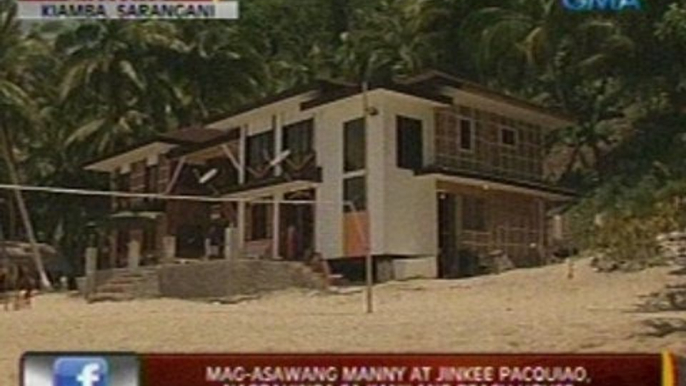 24 Oras: Mag-asawang Manny at Jinkee   Pacquiao, nagpahinga sa kanilang beach house