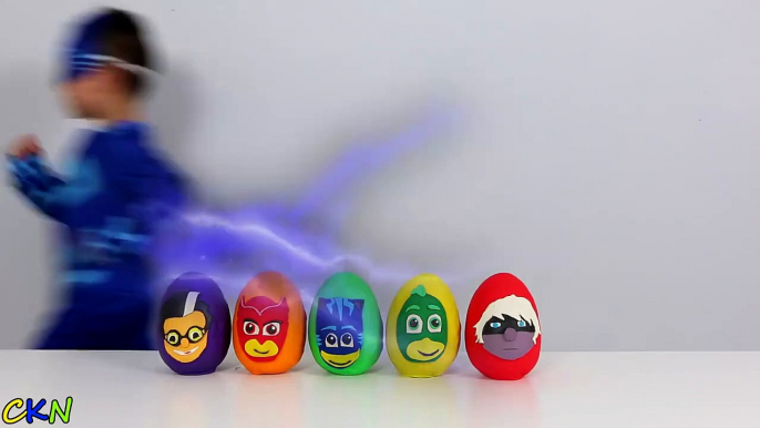 Disney PJ Masks Play-Doh Surprise Eggs Opening Fun With Catboy Gekko Owlette Ckn Toys-PrO