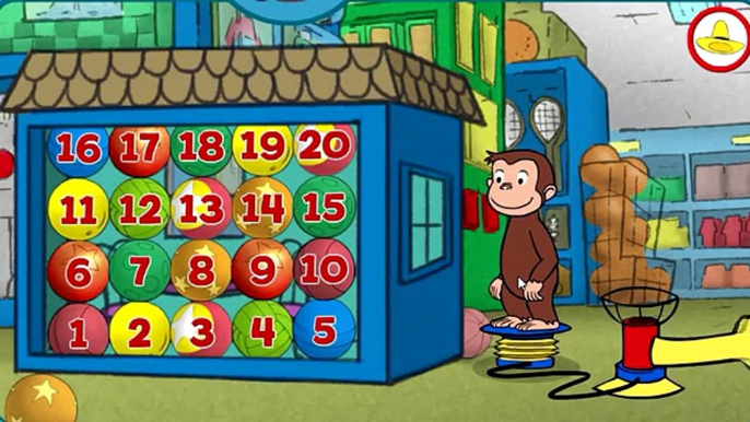 CURIOUS GEORGE Monkey Jump - Learn Numbers 1 to 40