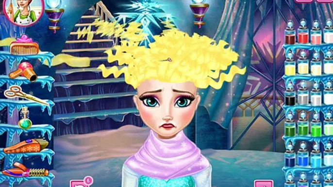 Эльза Frozen Игры—Дисней Принцесса Эльза Прическа—Онлайн Видео Игры Для Детей Мультфильм new