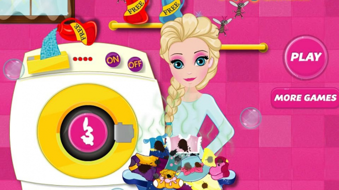 Disney Frozen Games Elsa Drying Clothes Best Baby Games For Girls