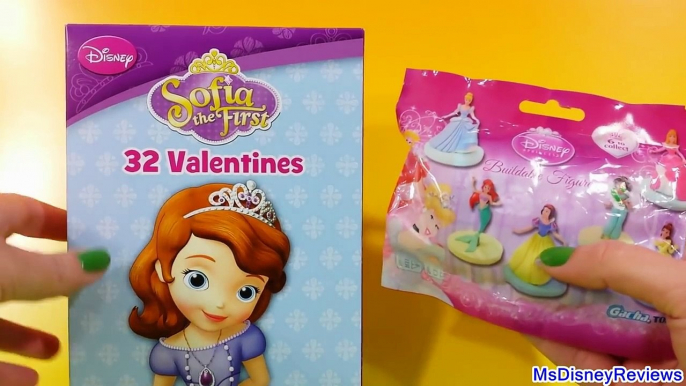 Disney Princess surprise blind bag and Disney Junior Sofia the First valentines- LEGO Dime