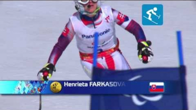 Women's downhill visually impaired medallist highlights  | Alpine skiing | Sochi 2014 Paralympics