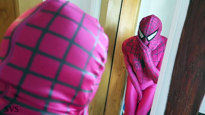 Spiderman vs Frozen Elsa vs Pink Spidergirl Mermaid Gymnastics! w/ Joker Gummy Prank - Fun