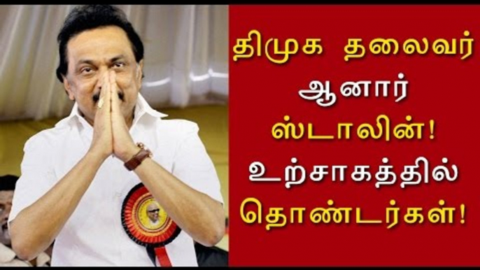 திமுக செயல் தலைவர் ஸ்டாலின் | MK Stalin appointed as President of party- Oneindia Tamil