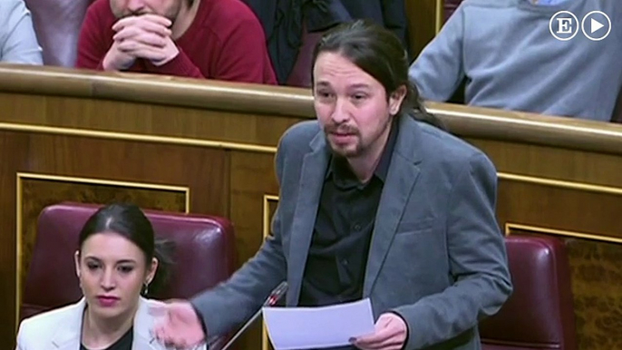 Pablo Iglesias replica a Rajoy que la separación de poderes "se la bufa"