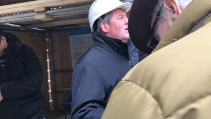 Visite du chantier de restauration du clocher de l'église Saint-Pierre