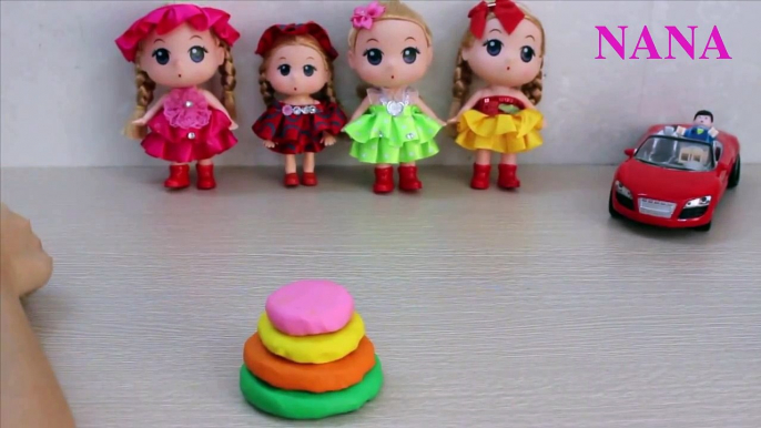 Đất nặn làm bánh kem dat nan Play doh ❤ Đồ chơi cho bé Chị Nana làm bánh sinh nhật