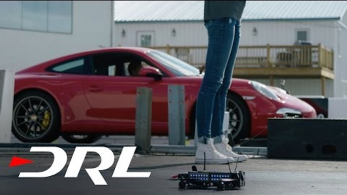 Drone Racing League | Drag Race - DRL Racer 1 vs Porsche 911 | DRL