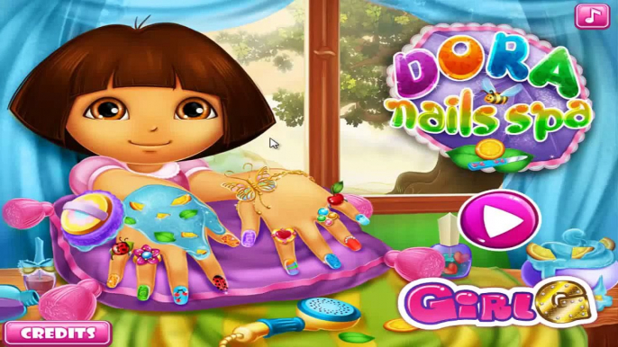 Dora The Explorer - Dora Nails Spa Game - Dora Games for Kids in English