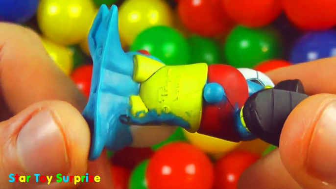 Super Giant KINDER SURPRISE Egg Ball Pit Show For Kids | Learn Colours for Children Toddle