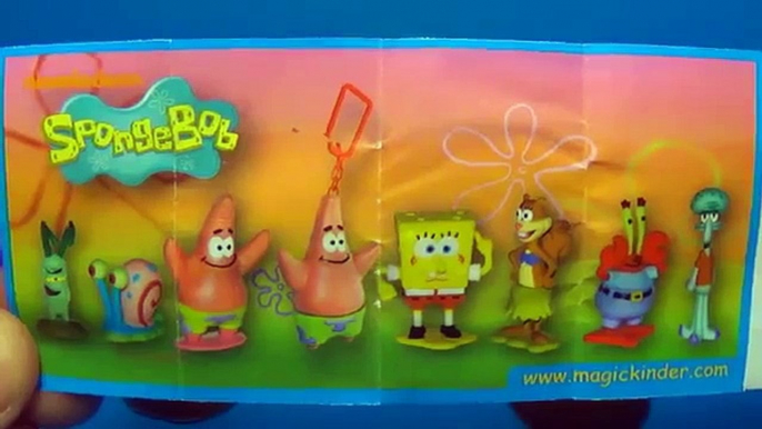 SpongeBob SquarePants KINDER JOY Surprise Eggs | Pretend Cooking Kinder Eggs with SpongeBo