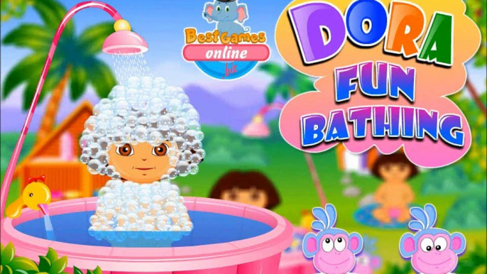 Dora Fun Bathing Gameplay - Baby Bathing Games for little girls - New Dora Games