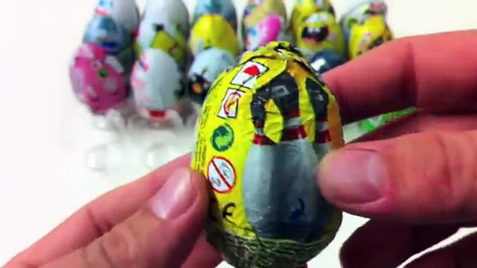 36 Surprise Eggs MAXI Kinder Surprise Easter Bunny Cars 2 Santa Xmas SpongeBob Play-Doh Di