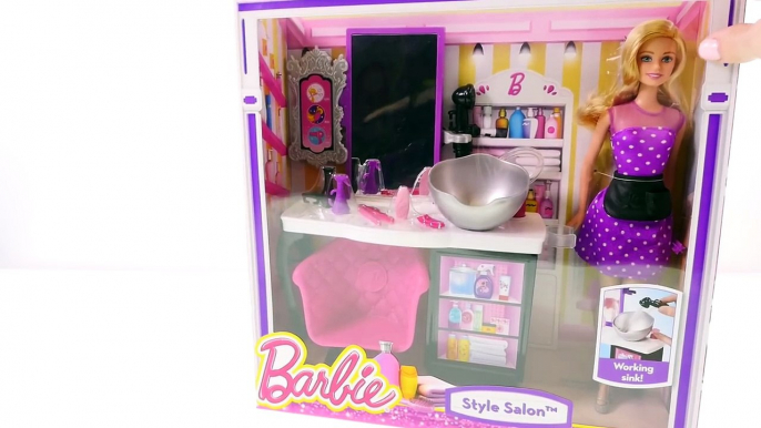 Barbie Hair Salon Little Mermaid ARIEL Gets BAD Hair from Barbie & Frozen Princess Elsa Ha