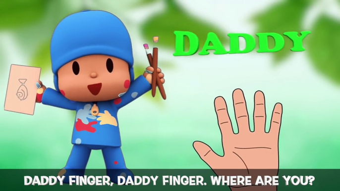Pocoyo Finger Family Song | Pato, Elly, Loula & Sleepy in Gumball Machine | KIDS RHYME BOX