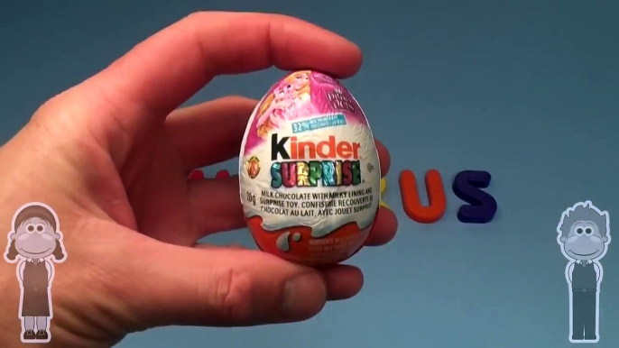 Disney Princess Kinder Surprise Egg Word Jumble! Spelling Animals! Lesson 30! Toys for Kid