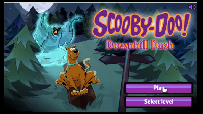 SCOOBY DOO DOWNHILL DASH (Games For Kids) - SCOOBY DOO SLIDES DOWN HILL