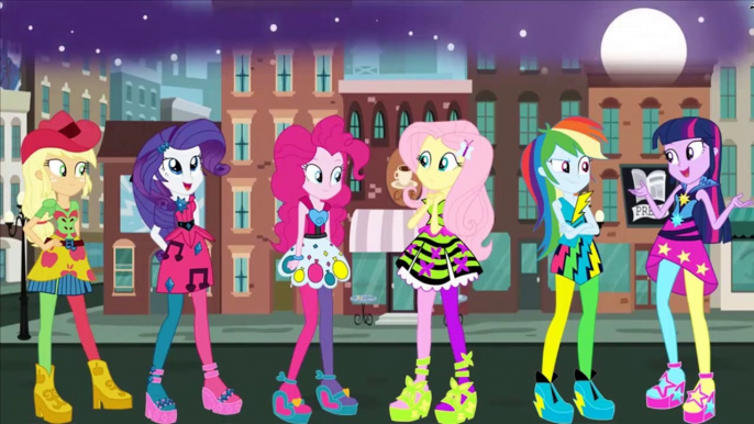 My Little Pony Transforms Equestria Girls Mane 7 into Demon Forms - MLP Color Change Video