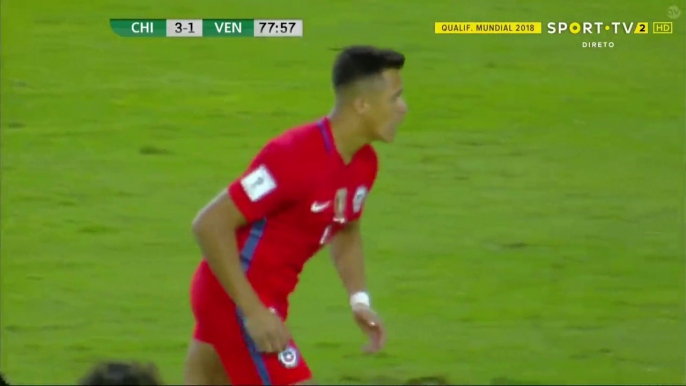 Alexis Sánchez Missed Penalty HD - Chile 3 - 1 Venezuela - 28.03.2017 (Full Replay)