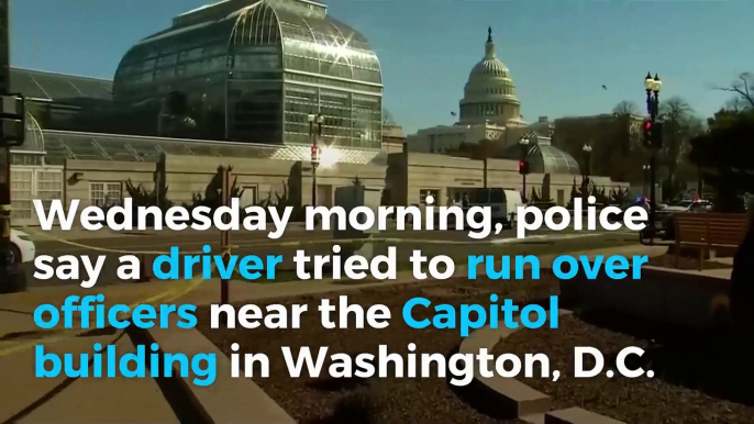 Driver tries to run over officers near Capitol Hill