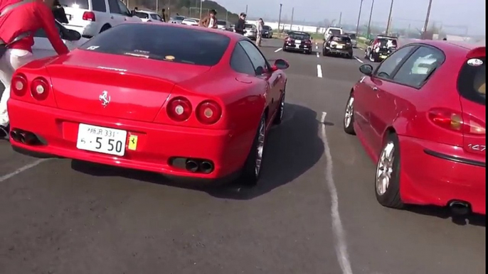 【 Ferrari 360 Spider】 【 Ferrari 550 】 【 BMW M3 】 2016/3/6 エコパ・サンデーラン