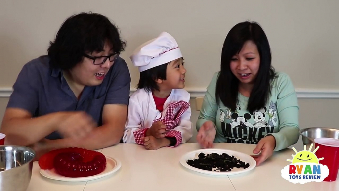 Gummy Food vs Real Food challenge Parent Edition! Giant Gummy Worm Gross Real Food Candy Challenge