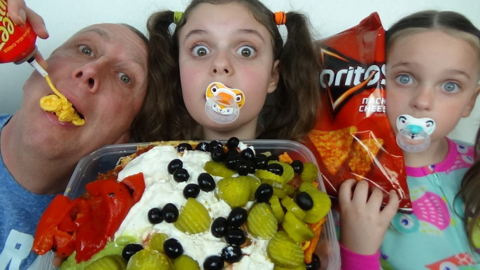 Bad Baby Giant Nachos and Candy Challenge Toy Freaks Victoria Annabelle