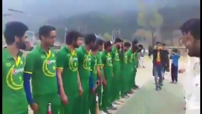 kashmiri boys played pakistan national anthem before starting cricket match