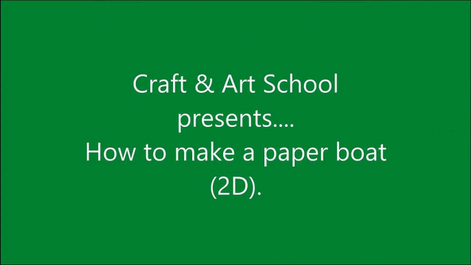 How to make origami paper boat (2D) - 2 _ Origami _ Paper Folding Craft Videos & Tutorials.-OgWj