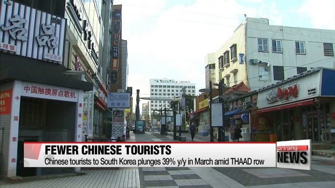 Chinese tourists to South Korea plunge 39% y/y in March amid THAAD row