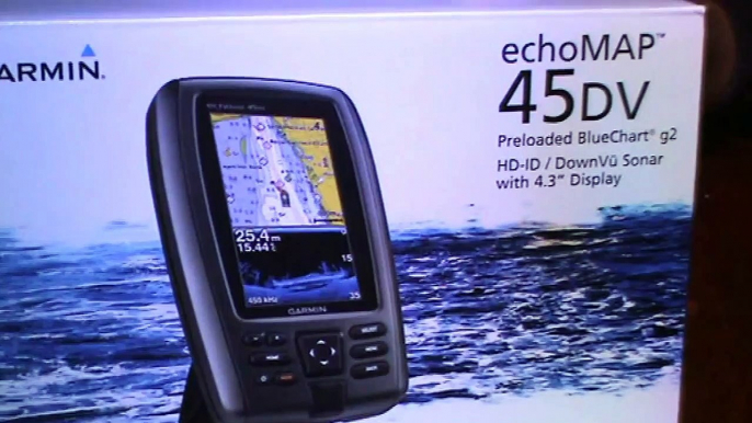 In  with Garmin 45DV out with Lowrance elite 4 DSI-U7A