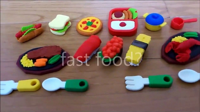 Kawaii ! Cute ! Fast foods Erasers from Japan - PINKORO Vlog-IciBra0PT