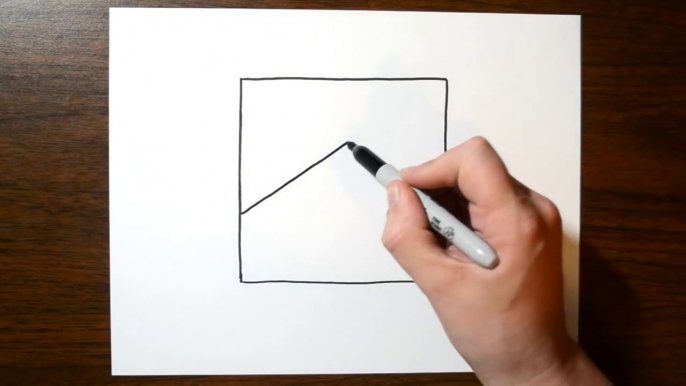 How to Draw an Easy Anamorphic Hole for Kids - Trick Art on Paper-B9