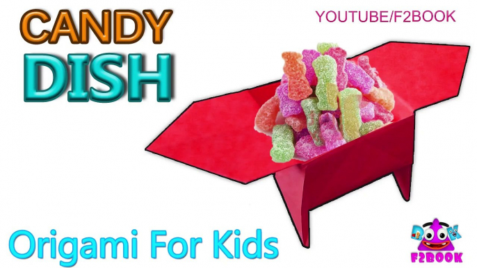 Origami Candy Dish -  Kids Craft - Origami For Kids Instructions 174-ZzuFiob