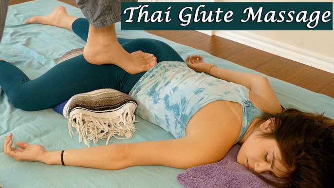 Leg, Glute & Foot Massage Techniques: Thai Massage Tutorial with Robert, Relaxing Voice & Music