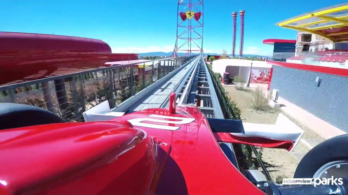 Un petit tour sur le manège Ferrari de PortAventura, en POV... Red Force FERRARI LAND