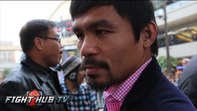 Manny Pacquiao feels he can beat Mayweather "God is w/me" Talks Cotto, Roach, Manny movie